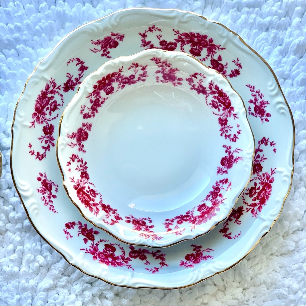 Bavaria Edelstein floral plate set